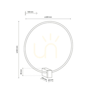 Vexa Black 18 W LED-vägglampa small 8