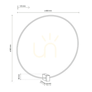 Vexa Black 30 W LED-vägglampa small 8