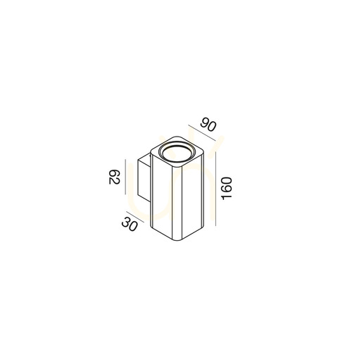 Kontrollera GAP541 Svart vägglampa från Gea Luce