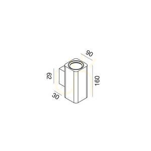 GAP541 Svart vägglampa från Gea Luce small 1