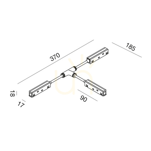 Kontrollera GBIC24-samlingsskenanslutning, svart, Gea Luce