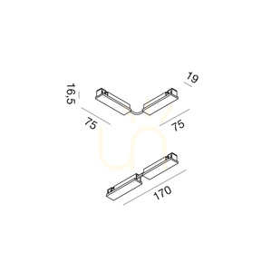 GBIC38-samlingsskenanslutning, guld, Gea Luce small 1