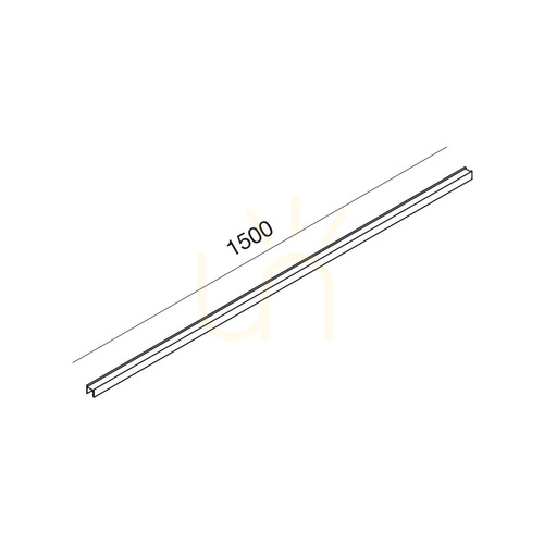 Kontrollera Smal magnetisk skena GBIN41, 1,5 m, silver, Gea Luce