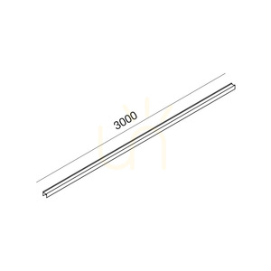 Gea Luce GBIN46 utanpåliggande belysningsskena, 48 V DC, 3 m, satinvitt small 1