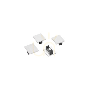 Gea Luce GBIT10 ändstycken för belysningsskenor – satinvita, 4-pack small 0