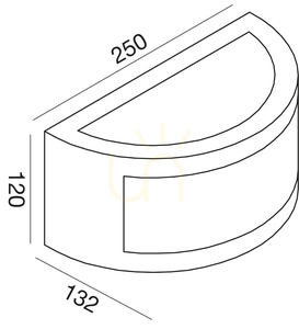 GES141 Vägglampa för utomhusbruk i grafit från Gea Luce, IP54 small 1