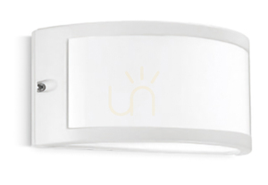 GES143 Vit Gea Luce vägglampa för utomhusbruk, IP54 small 0