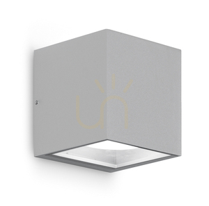 GES171 Silver Gea Luce vägglampa för utomhusbruk, IP54 small 0