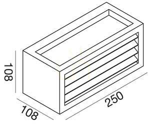 GES310 Vägglampa i grafit för utomhusbruk från Gea Luce, IP54 small 1