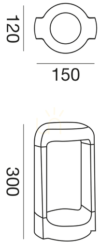 Kontrollera Gea Luce GES450 LED-pollare för trädgård, antracit, 30 cm, 4000 K, IP65
