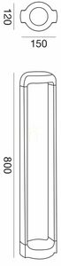 GES452 Gea Luce IP65 belysningsstolpe small 1