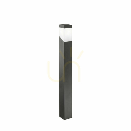 Kontrollera GES611 trädgårdspollare grafit 100 cm, aluminium, opalskärm, E27 max 28 W, IP44, Gea Luce