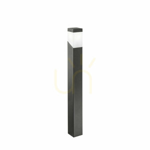 GES611 trädgårdspollare grafit 100 cm, aluminium, opalskärm, E27 max 28 W, IP44, Gea Luce small 0