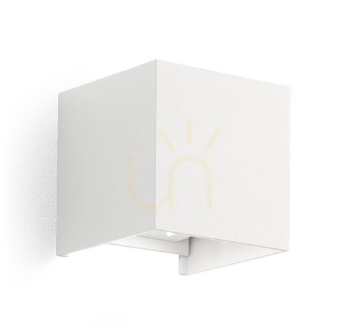Kontrollera GES860C Vit Gea Luce vägglampa för utomhusbruk, IP54