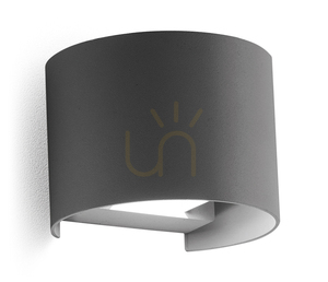 GES871N Graphite Gea Luce vägglampa för utomhusbruk, IP54 small 0