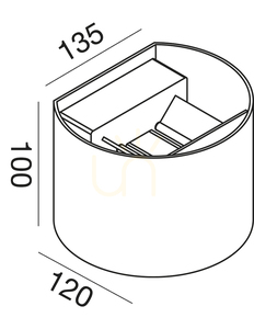 GES873C Svart Gea Luce vägglampa för utomhusbruk, IP54 small 1