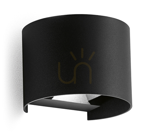 Kontrollera Utomhusvägglampa Gea Luce GES873N mattsvart LED 2x5W 4000K IP54
