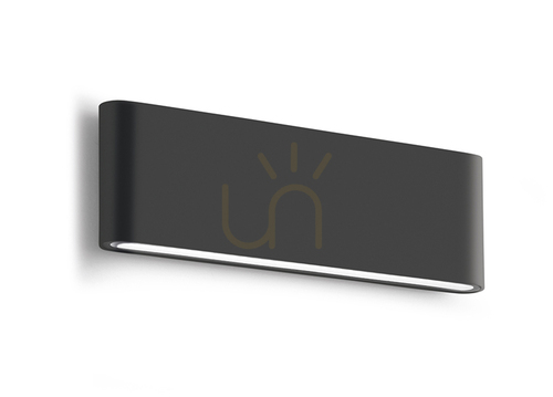 Kontrollera GES884C Graphite Gea Luce vägglampa för utomhusbruk, IP54