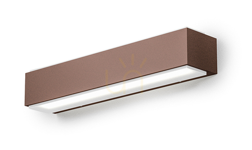Kontrollera GES965C Rostfärgad Gea Luce vägglampa för utomhusbruk, IP65