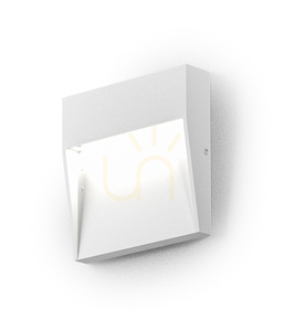 Vit utanpåliggande LED-trappbelysning Gea Luce GES981C 3 W 3000 K IP65 small 0