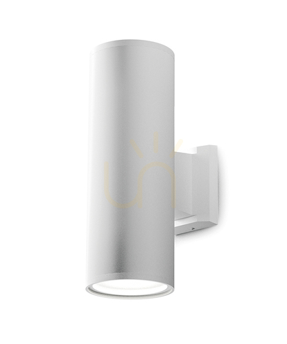Kontrollera GES1007 Vit Gea Luce vägglampa för utomhusbruk, IP65