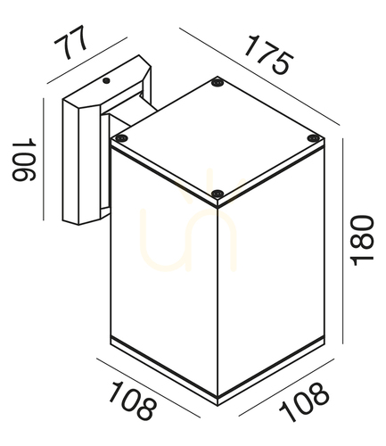 Kontrollera Gea Luce GES1013 antracit vägglampa för utomhusbruk IP65 E27