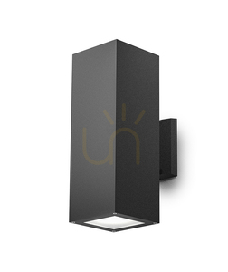 GES1016 Graphite Gea Luce utomhusvägglampa, IP65 small 0