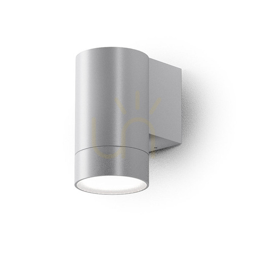 Kontrollera GES1062 Silver Gea Luce vägglampa för utomhusbruk, IP54