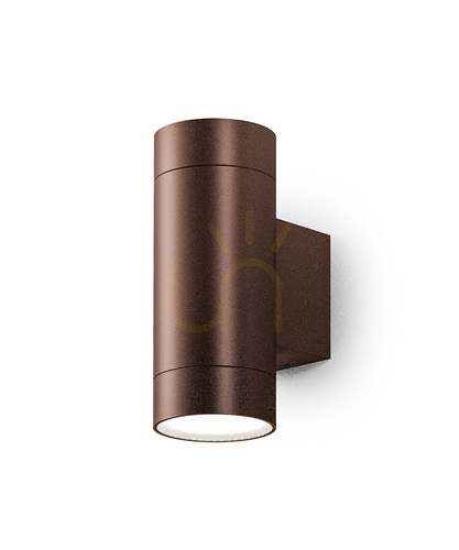 Kontrollera GES1067 Brown Gea Luce vägglampa för utomhusbruk, IP54