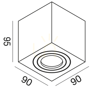 GES1072 Brown Gea Luce taklampa för utomhusbruk, IP65 small 1