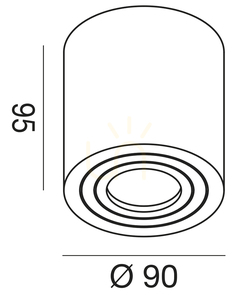 GES1074 Graphite Gea Luce taklampa för utomhusbruk, IP65 small 1