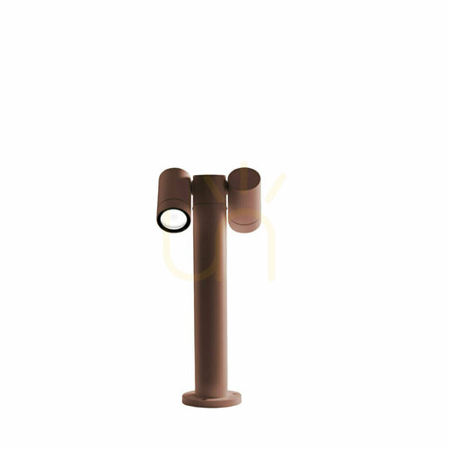 Kontrollera Trädgårdspollare Gea Luce GES1112 brun, 45 cm, 2×GU10, IP65