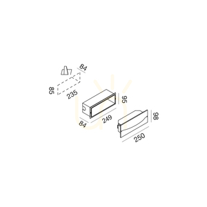 Gea Luce GES2000C vit LED-stegarmatur 13 W IP65 small 1