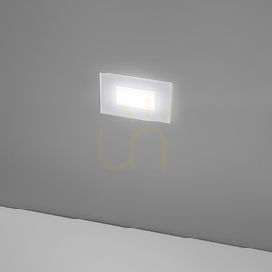 Gea Luce GES2040 infälld LED-trappbelysning, vitt glas, 4,5 W IP66 small 0