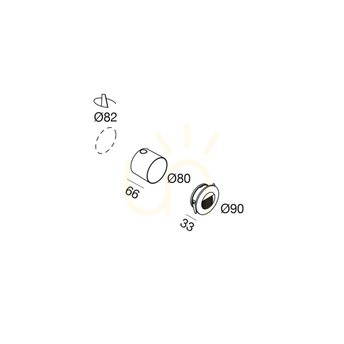 Kontrollera GES2111C Trappbelysning, grafit, Gea Luce, IP65