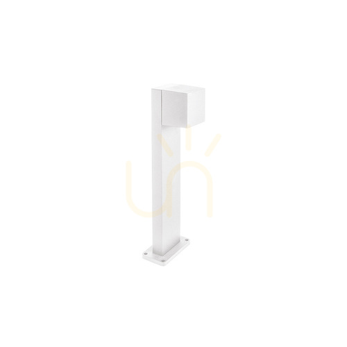 Kontrollera Gea Luce GES2301 vit LED-pollare, 10 W, 50 cm, IP65