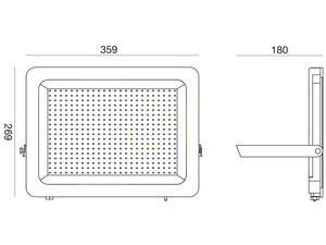 GES2343 Svart Gea Luce IP65 LED-strålkastare small 1