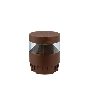 Gea Luce GES2361 pollartopp, brun, LED 12/16/20 W, 3000/4000/5000 K, IP65, Ø 12 cm — stolpen säljs separat small 0