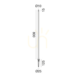 GES2415C Brun Gea Luce IP65-belysningsstolpe small 1