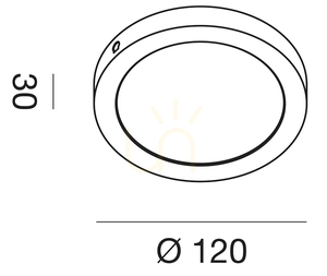 GFA760N Vit taklampa från Gea Luce small 1