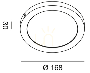 GFA761N Vit taklampa från Gea Luce small 1