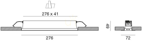 Kontrollera GFA1131N Infälld belysningsarmatur, vit, Gea Luce