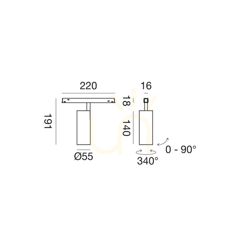 Kontrollera GFA1341ND Svart Gea Luce-skenlampa