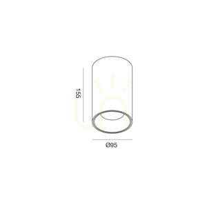GFA1502 Vit taklampa från Gea Luce small 1