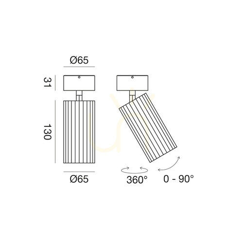 Kontrollera GFA1682N riktbar takspotlight Gea Luce vit LED 15W 4000K Ø6,5 cm