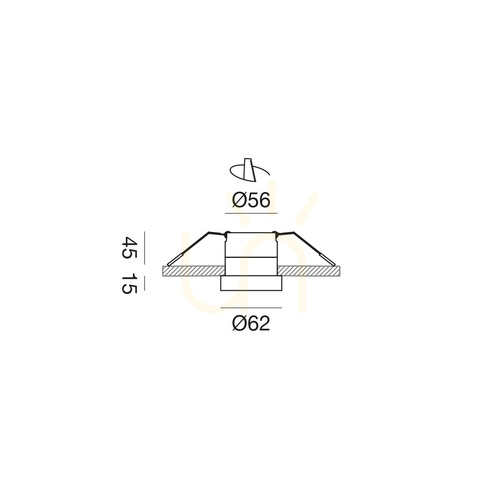 Kontrollera GFA1702 Infälld belysning, silver, Gea Luce, IP44