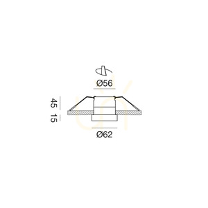 GFA1702 Infälld belysning, silver, Gea Luce, IP44 small 1