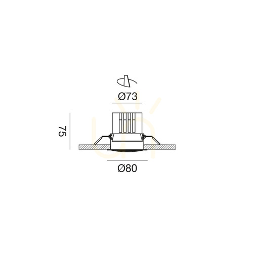 Kontrollera GFA1721 Infälld belysning, vit, Gea Luce