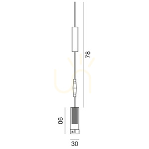 GFA1743 Infälld lampa, brun, Gea Luce small 1
