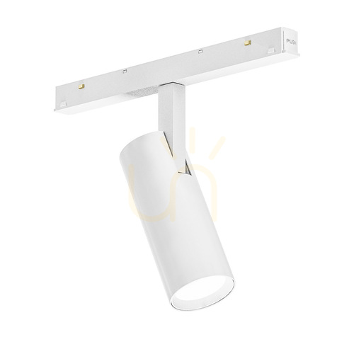 Kontrollera Gea Luce GFA1770C magnetisk skenspotlight LED 12 W 3000 K 48 V mattvit